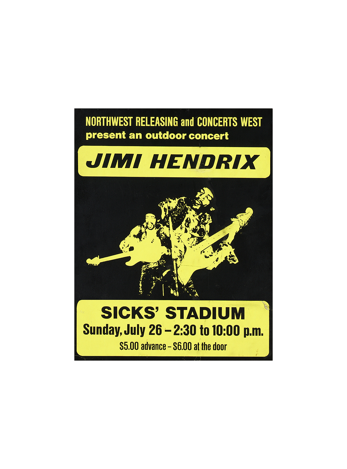 Sicks' Stadium Concert Poster