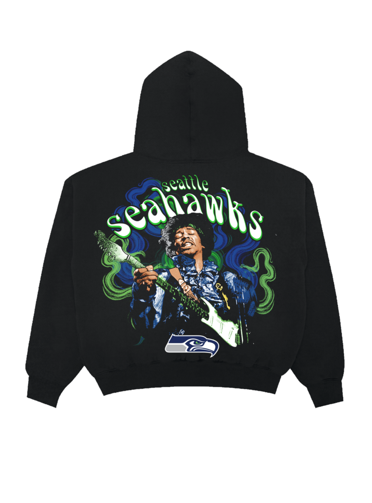 Jimi Hendrix x Seattle Seahawks Haze Hoodie