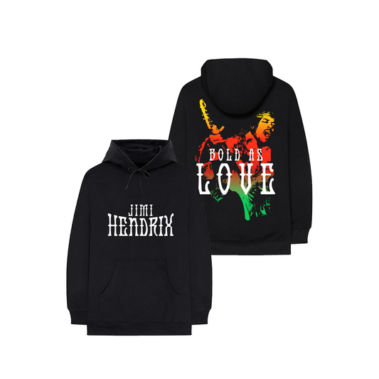 Jimi Hendrix Bold As Love Black Hoodie