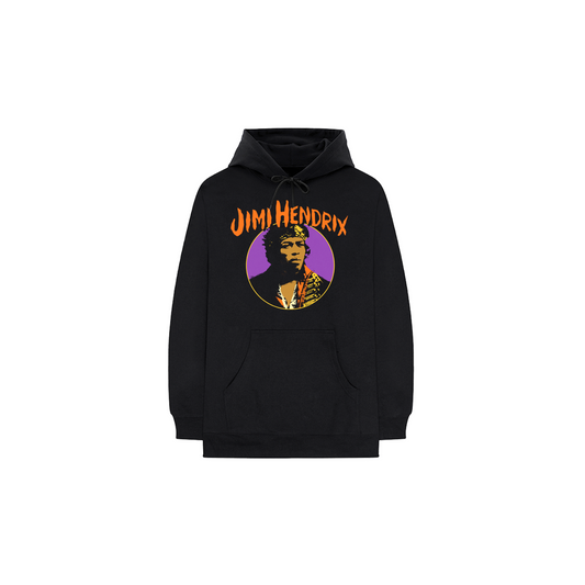 Jimi Hendrix Autumn Photo Black Hoodie