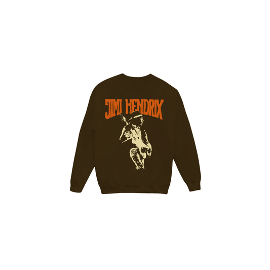 Jimi Hendrix Guitar Chocolate Crewneck