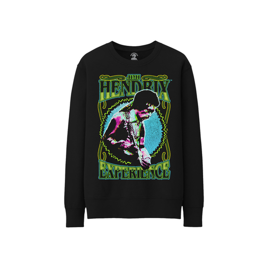 Jimi Hendrix I Am Experienced Black Crewneck