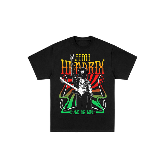 Jimi Hendrix Bold As Love Black T-Shirt