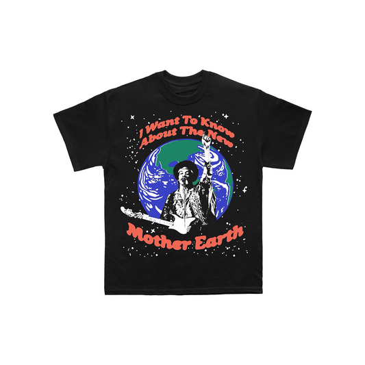 Hendrix Mother Earth Black Tee