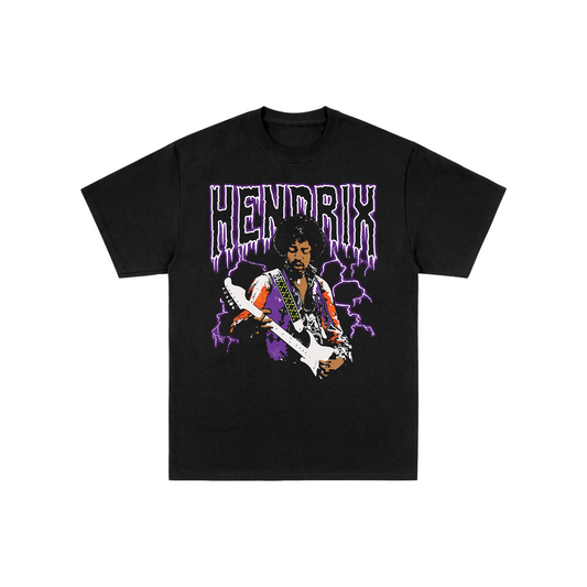 Jimi Hendrix Lightning Black Tee