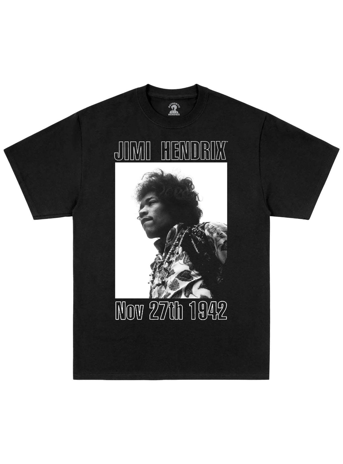 Jimi Hendrix Birthday Tee Black