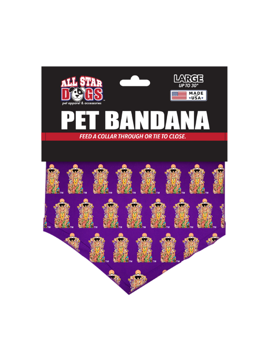 Jimi Hendrix x All Star Dogs Bold As Love Purple Pet Bandana