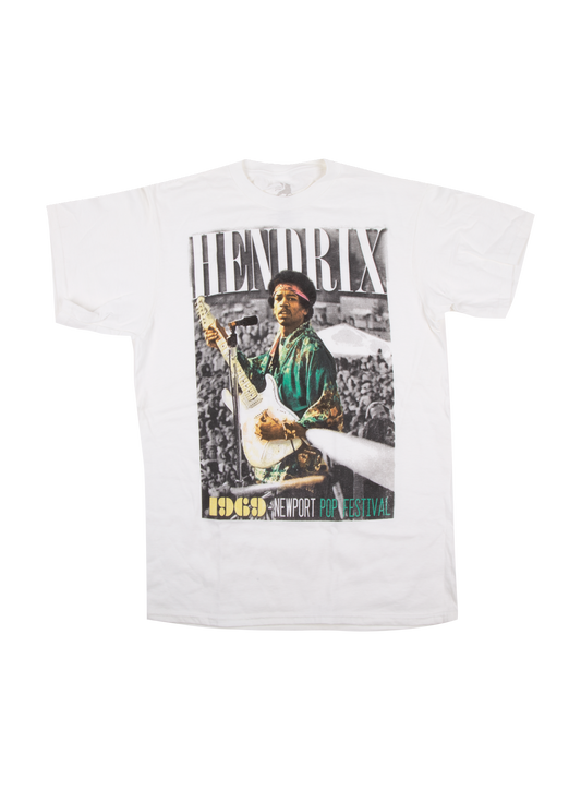 White Newport Pop Festival Tee